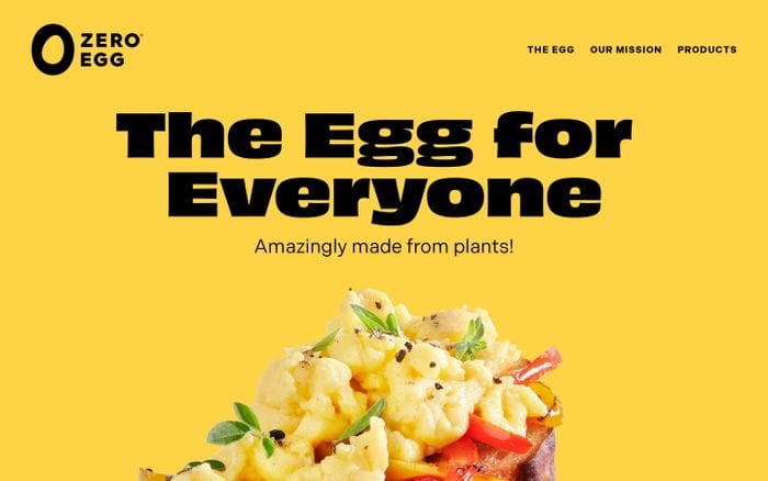Zero Egg website preview