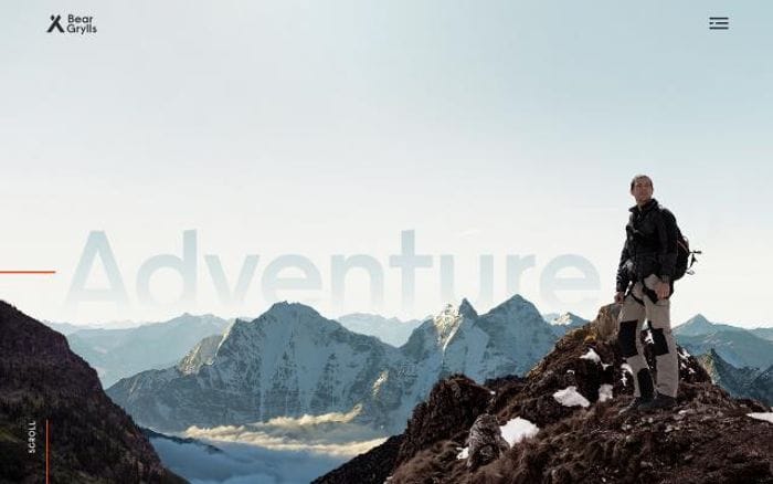 Beargrylls website preview