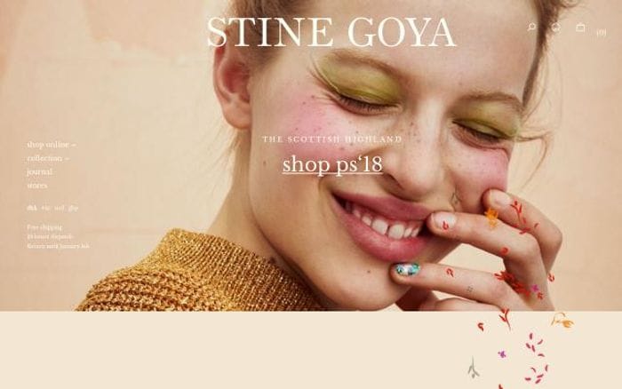 Stinegoya website preview