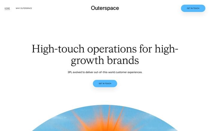 Outerspace website preview