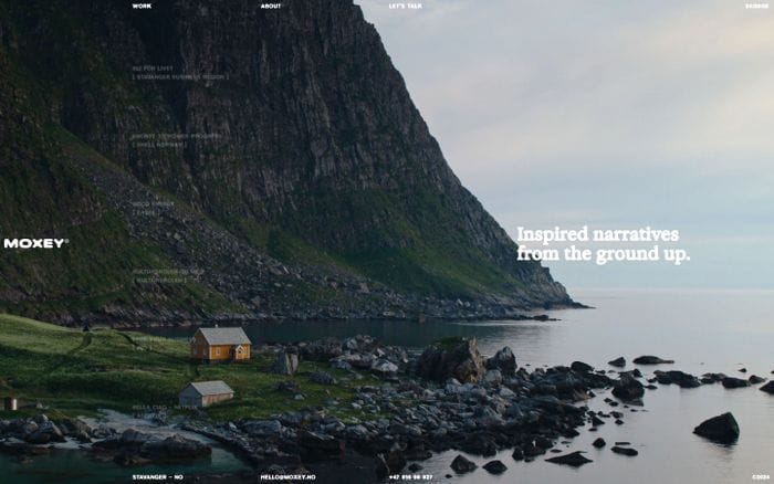 Moxey website preview