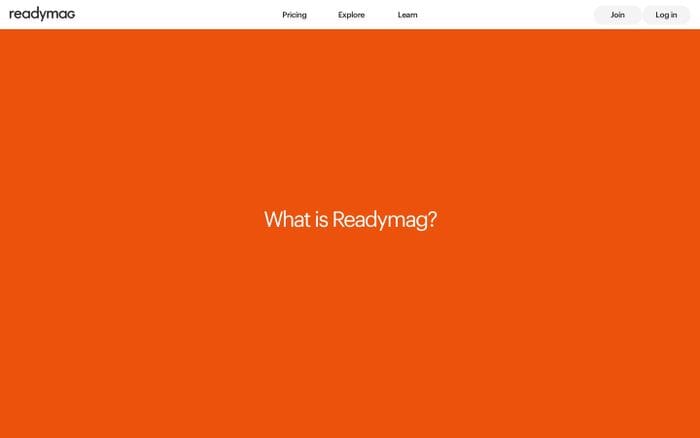 What Is Readymag? website preview