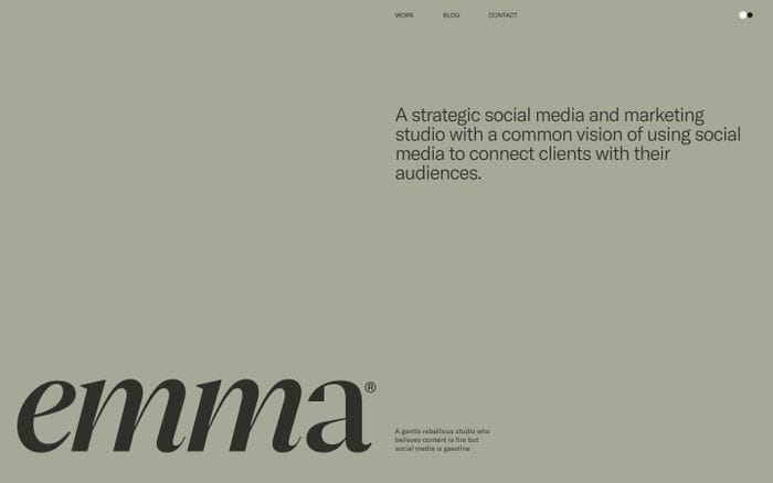 Emma website preview