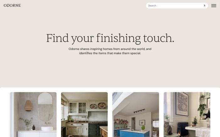 Odorne website preview