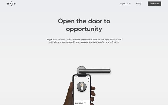 BrightLock website preview