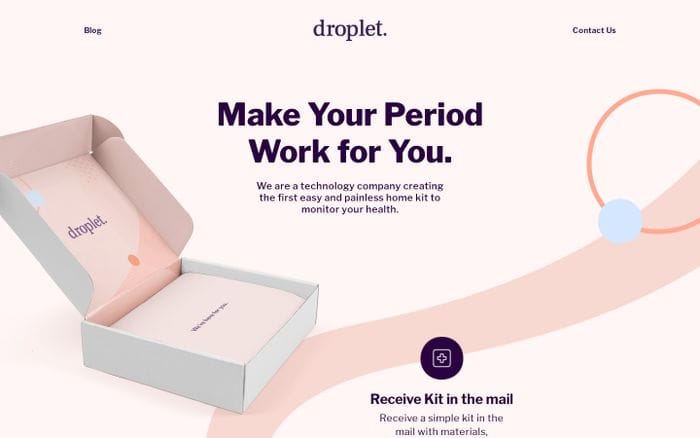 Droplet Health website preview