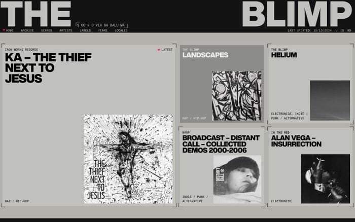 The Blimp website preview