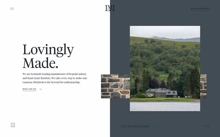 Architectural Joinery - Bespoke Joiners - Laurence McIntosh website preview