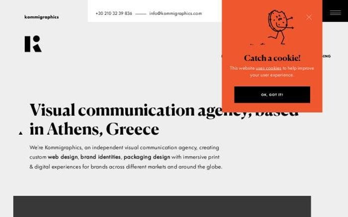 Kommigraphics website preview