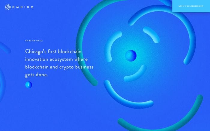 Omnium Blockchain website preview