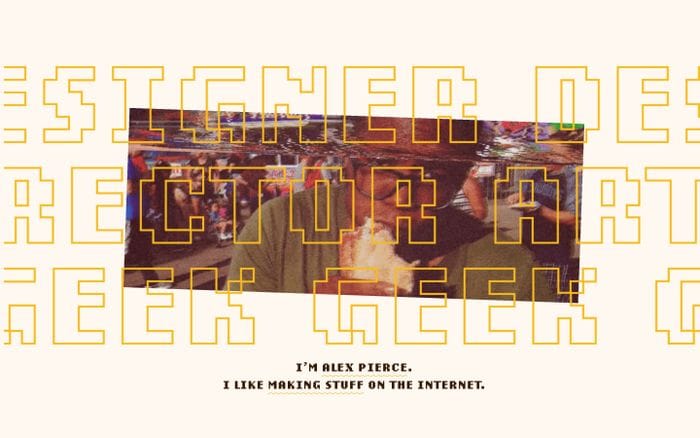 Alex Pierce – Designer. Art Director. Geek. website preview
