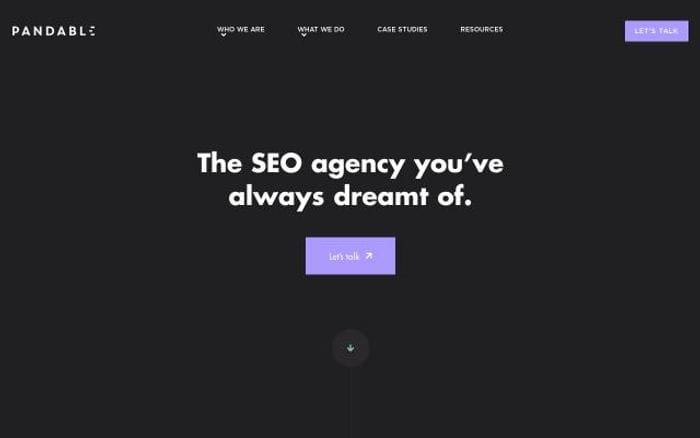 Pandable website preview