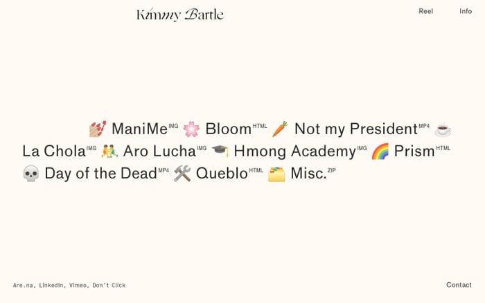 Kimmy Bartle website preview