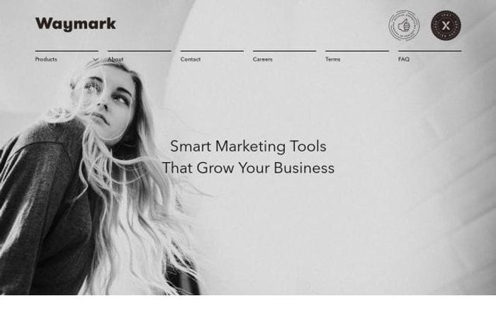 Waymark website preview