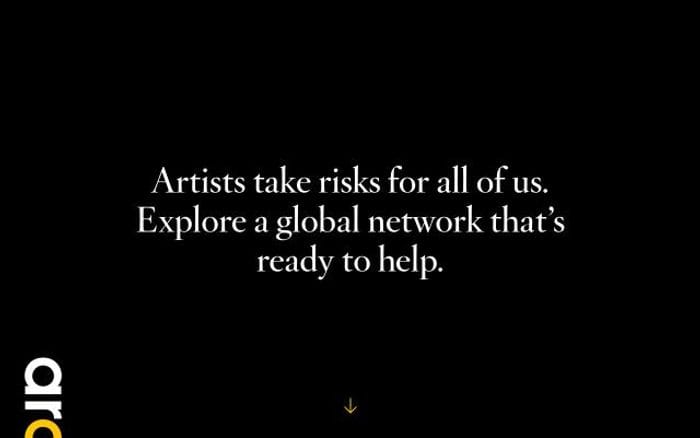 Artistsatriskconnection website preview