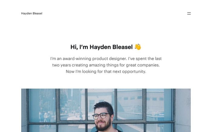 Hi, I’m Hayden Bleasel ? — Hayden Bleasel website preview