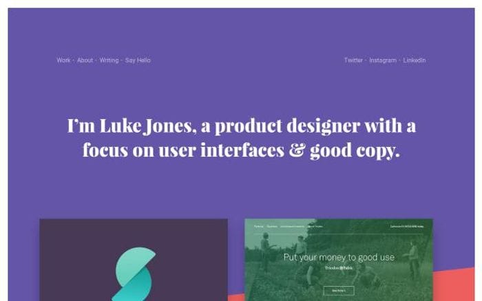 Lukejones website preview