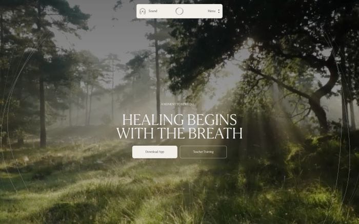 Frequency Breathwork website preview