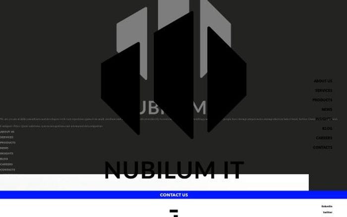 Nubilumit website preview