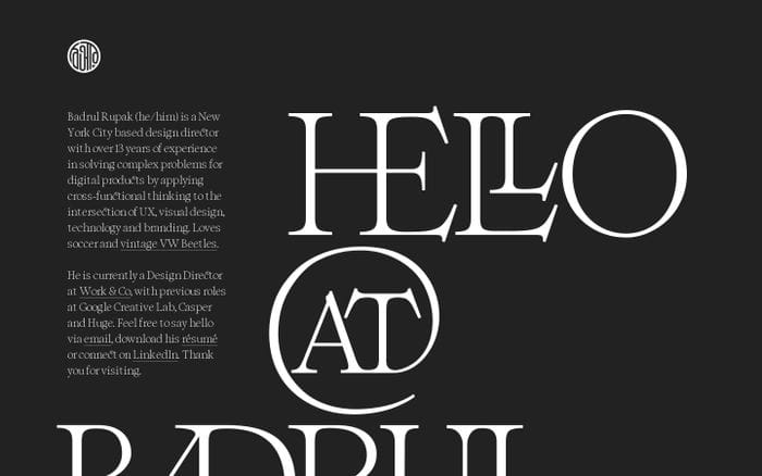 Badrul Rupak website preview