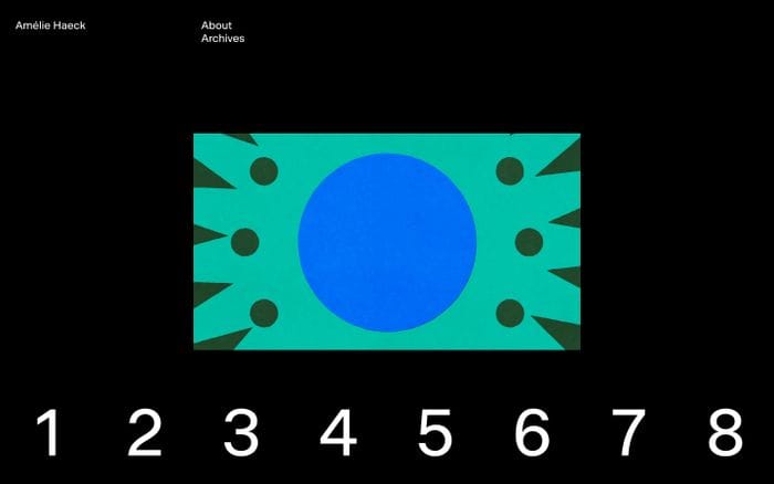 Amélie Haeck website preview