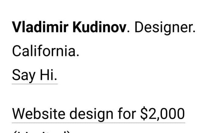 Vladimirkudinov website preview