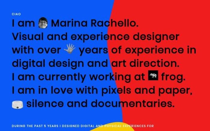 Marinarachello website preview