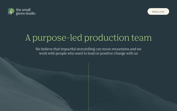 The Small Green Studio website preview