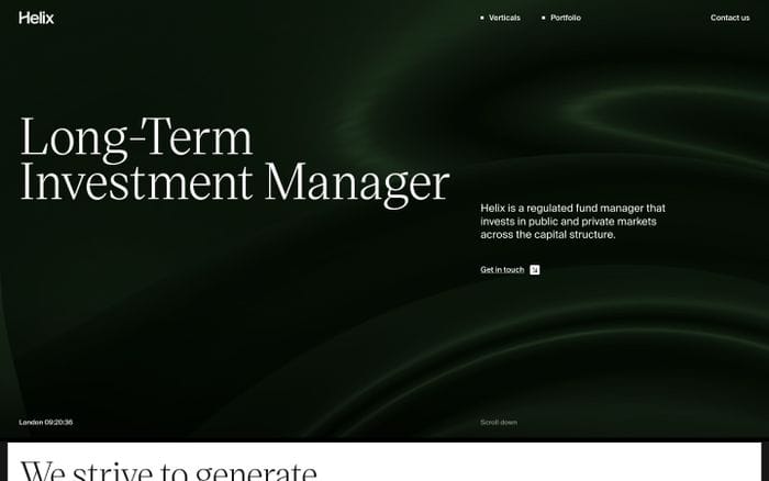 Helix website preview