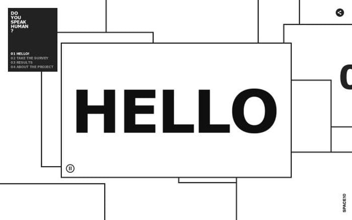 Doyouspeakhuman website preview