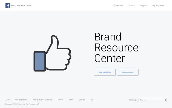 Facebookbrand website preview