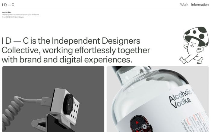 I D — C website preview