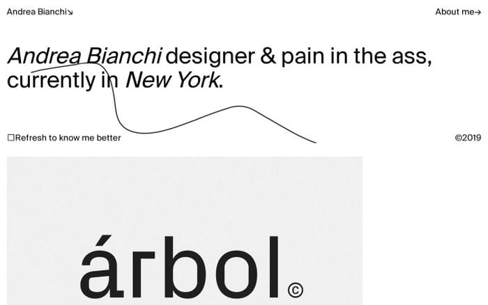 Andrea Bianchi website preview
