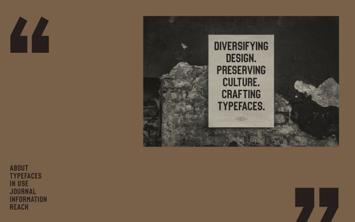 Vocal type website preview