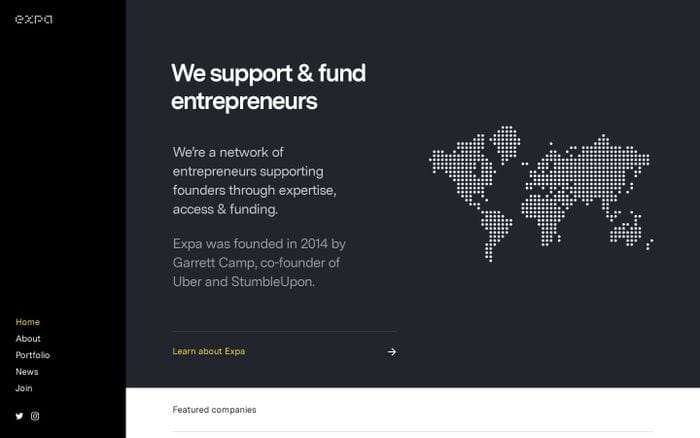 Expa website preview