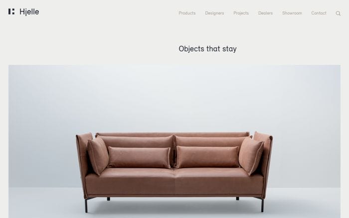 Hjelle website preview