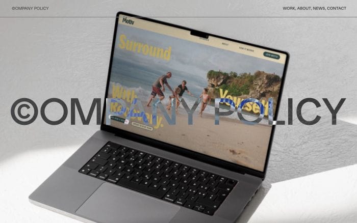 Company Policy website preview