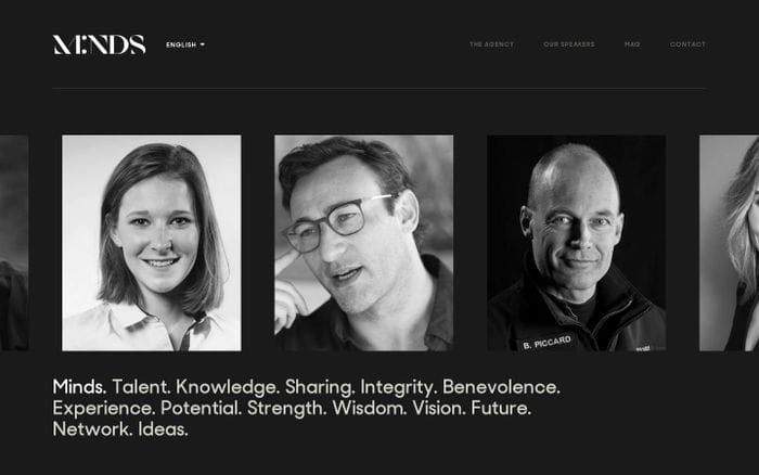 We Are Minds website preview