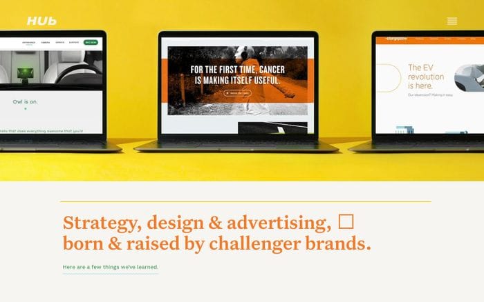 Hub website preview