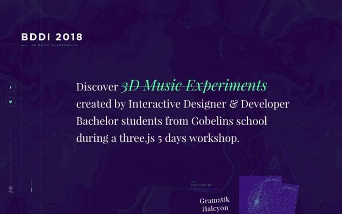 Projets website preview