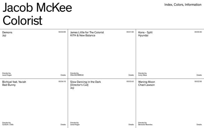 Jacob McKee — Home website preview