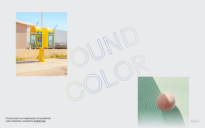 FOUND COLOR · Home website preview