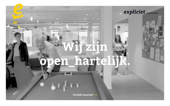 Expliciet - open_hartelijk communicatiehuis - Reclamebureau Hasselt website preview