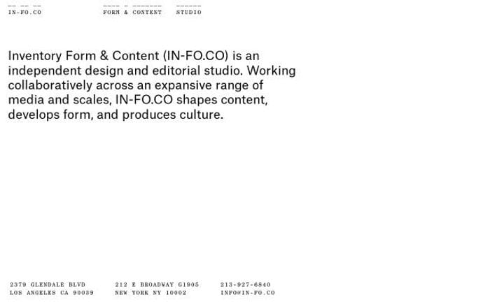 In-fo website preview