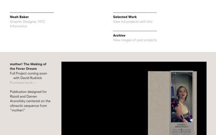 Noahbaker website preview