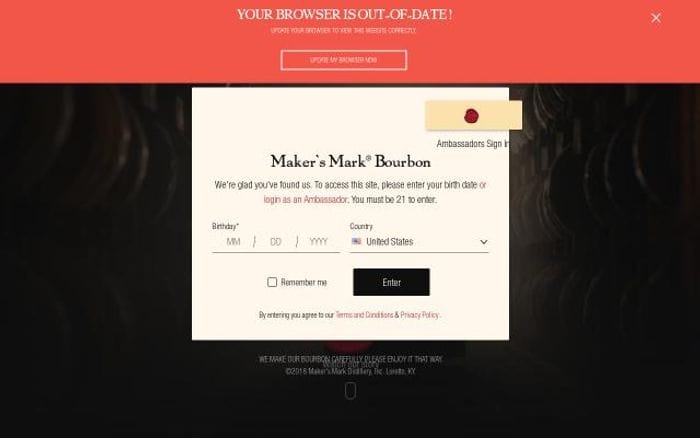 Makersmark website preview