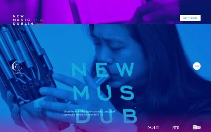 Newmusicdublin website preview