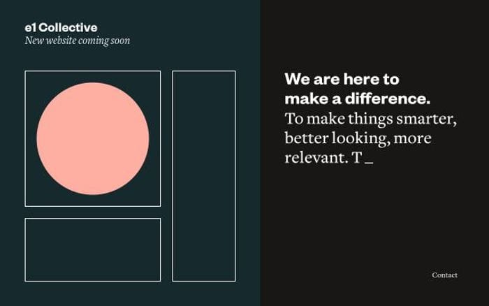E1collective website preview
