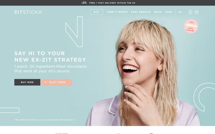  ZitSticka™ – ZitSticka UK website preview