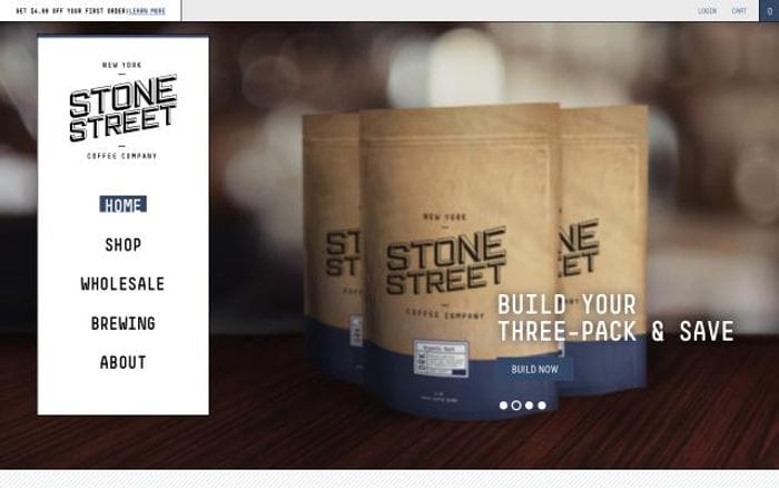 Stonestreetcoffee website preview